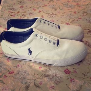 Polo white shoes
